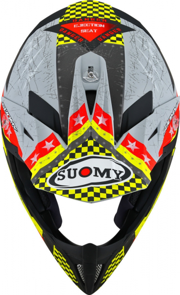 Suomy X-WING Off-Road-Helm JETFIGHTER matt rot