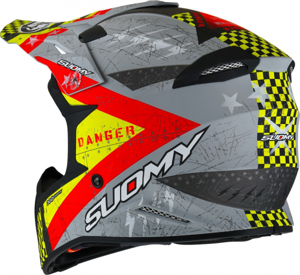 Suomy X-WING Off-Road-Helm JETFIGHTER matt rot