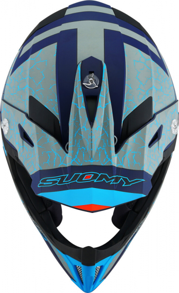 Suomy X-WING Off-Road-Helm REEL matt neon-blau