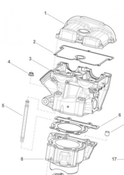 Ventildeckeldichtung 250Fi