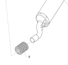 Verbindungsgummi 250/300 2T 29x30 blau