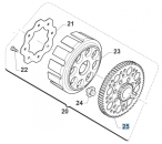 Ruckdämpfergummi Kupplungskorb