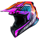 Suomy X-WING Off-Road-Helm MOTLEY rot/purple